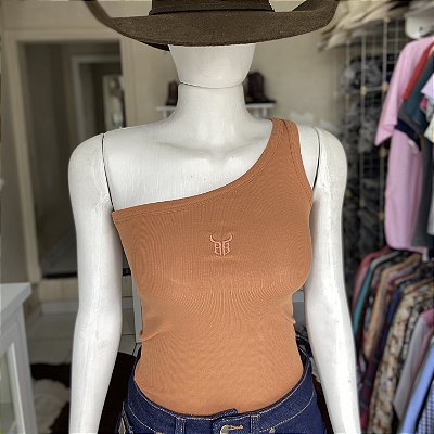 Regata Bull Brand nula manga canelado terra cota