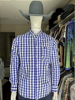 Camisa Bull Brand Manga Longa Xadrez