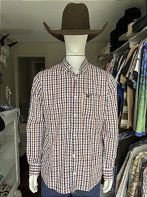 Camisa Bull Brand Manga Longa Xadrez