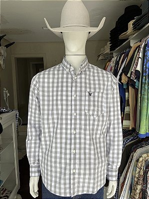 Camisa Bull Brand Manga Longa Xadrez