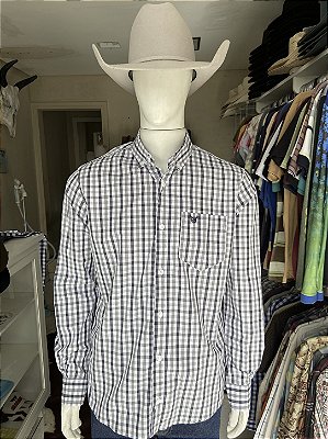 Camisa Bull Brand Manga Longa Xadrez