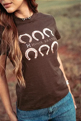 T-shirt Hoox Brand Marrom TS004