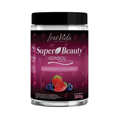 Super Beauty Leve Vida 300g - Suplemento com Colágeno, Creatina e Biotina