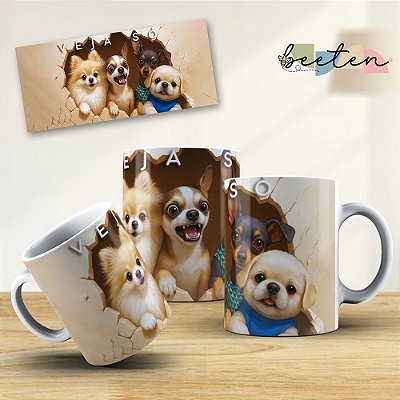 Caneca Veja só quarteto