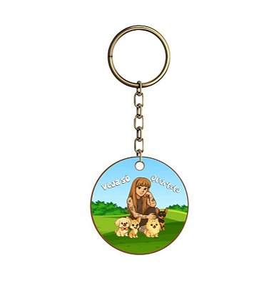 Chaveiro Redondo Veja Só