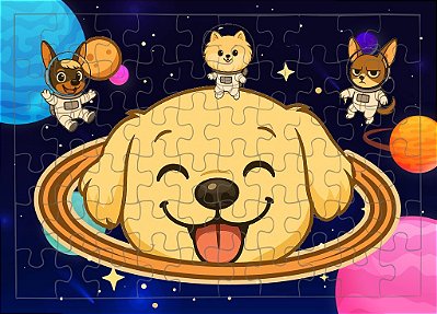 Quebra-cabeça Cabeça de Planeta 60 peças