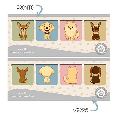 Kit Marcadores de Página Magnéticos - Quarteto