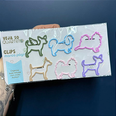 Kit de Clips Marca Páginas Veja Só Quarteto