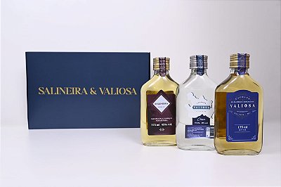 Kit Salineira/Valiosa: 3 cachaças de 175ml