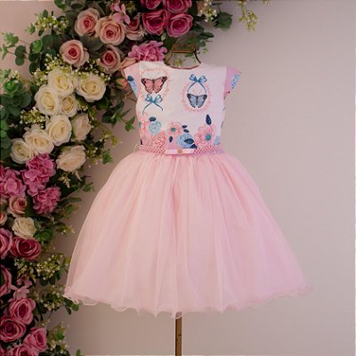 5349 Vestido Jardim Borboletas 1 ao 6