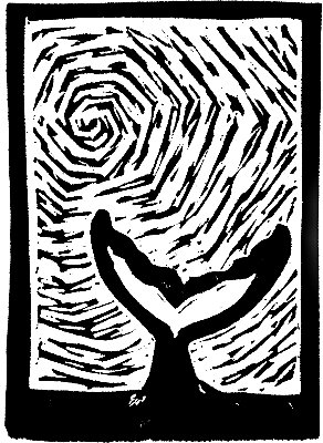 Jubarte A5 Linogravura Uilo Andrade