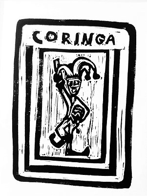 Coringa Carta Baralho Gravura para Decoração