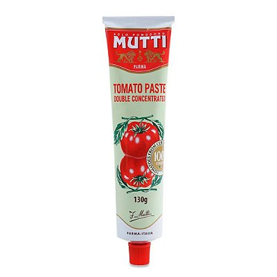 Pasta de Tomate Duplo Concentrado em Bisnaga Mutti (130g)