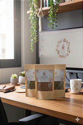 Kit Meus Chás Preferidos - Energia e  Foco ( Chá Verde, Guaraná e Alecrim)