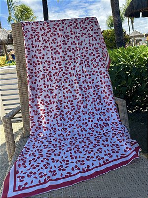 Lenço seda Cerejinha