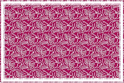 Lenço seda estampa Havana