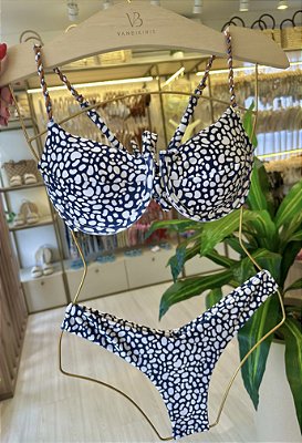 Top 093 com detalhes alça estampa Copacabana + calcinha asa delta 012
