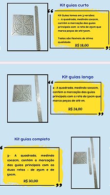 Kit Guias Completo para Mandalas: Guias Curto + Guias Longo