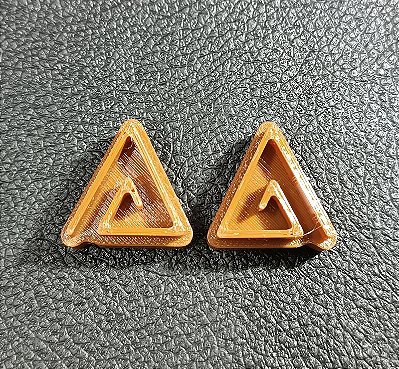 Carimbos Espirais: Design de Triângulo Espiral Grande- Modelo E027