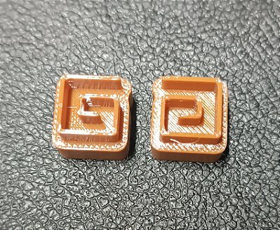 Carimbos Espirais: Design de Quadrado espiral Pequeno - Modelo E030