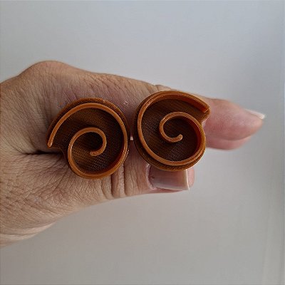 Carimbos Espirais 3 D: Design de Círculo espiral Grande - Modelo E031