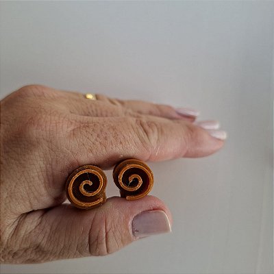 Carimbos Espirais 3D: Design de Círculo espiral Pequeno - Modelo E032