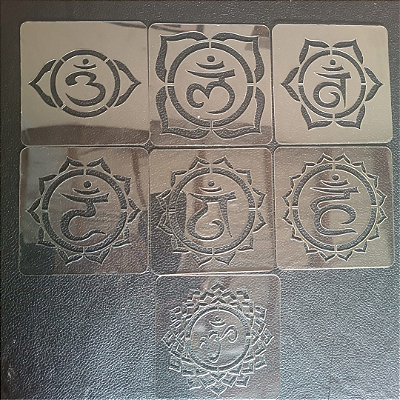 Jogo de 7 chakras em stencil - CHS052