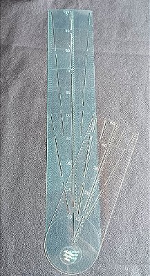 Kit Régua de marcação para mandalas - P e G