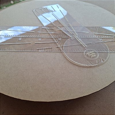 Kit Régua de marcação para mandalas - P e G