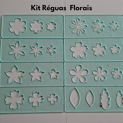 Régua Gabarito para Flores e Folhas