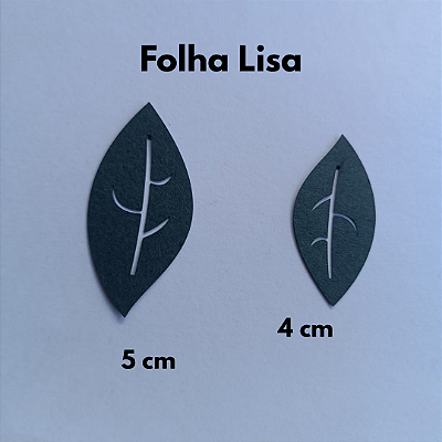 Folhas e ramos de papel -Folhas lisas cortes