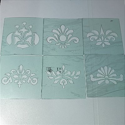 Kit Arabesco 6 designs - Régua gabarito