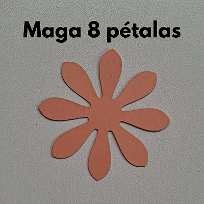 Flores de papel - Cortes Modelo Maga 8 pétalas