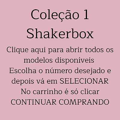 ShakerBox - Coleção 1 - mdf com ilustração personalizada