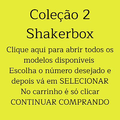 ShakerBox - Coleção 2 - mdf com ilustração personalizada