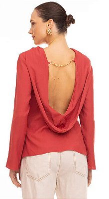 BLUSA MANGA LONGA COSTA ABERTA