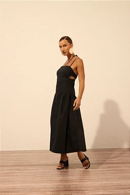 VESTIDO DE ALÇAS CINTURA BAIXA