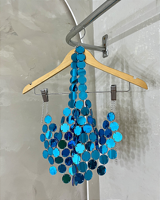 TOP CROPPED BRILHO CORRENTES CRYSTAL GLOW REVEILLON