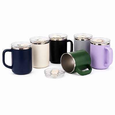 Caneca Parede Dupla 450ml Gravação Laser