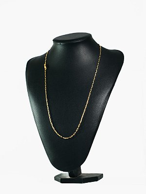 Corrente cartier 2mm-banhado a ouro 18k