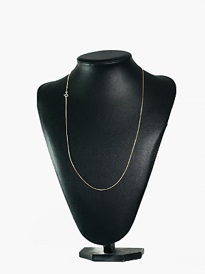 Corrente veneziana 1mm-banhado a ouro 18k