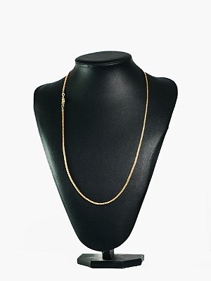 Corrente peruana 4mm-banhado a ouro 18k
