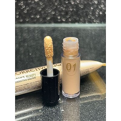 Corretivo Líquido Sarah’s Beauty 5ml – Cor 01, Alta Cobertura