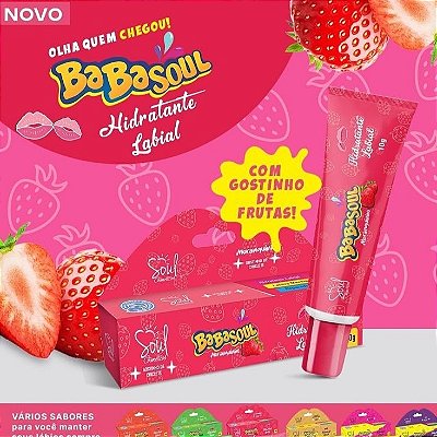 Hidratante Labial Babasoul Soul Moranguinho 10g – Lábios Macios e Perfumados