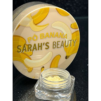 Pó Banana Facial Sarah’s Beauty 7,5g – Efeito Matte e Toque Suave
