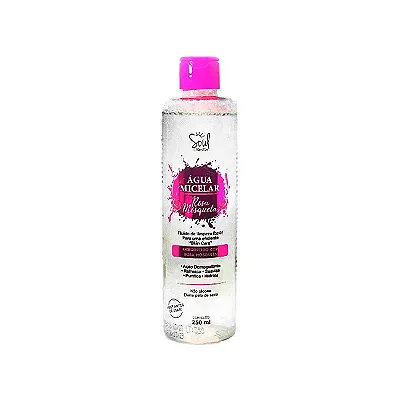 ✨ Água Micelar Soul Cosméticos Efeito Pele de Seda 250ml – Limpeza, Hidratação e Toque Aveludado ✨