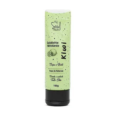 Esfoliante Hidratante Soul Cosméticos Kiwi 100g – Pele Macia, Renovada e Perfumada