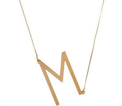 COLAR PERSONALIZADO LETRA INDIVIDUAL GRANDE