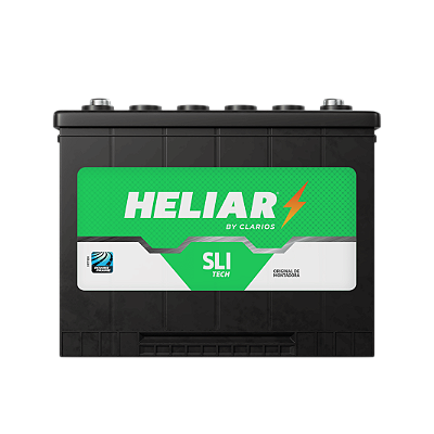 Bateria Heliar 90Ah – 12V – H90LE – Polo Esquerdo | Linha Free – Livre de Manutenção – Inmetro