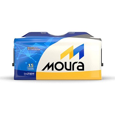 Bateria Moura 100Ah – 12V – M100HE – Polo Positivo à Esquerda | Livre de Manutenção – Inmetro